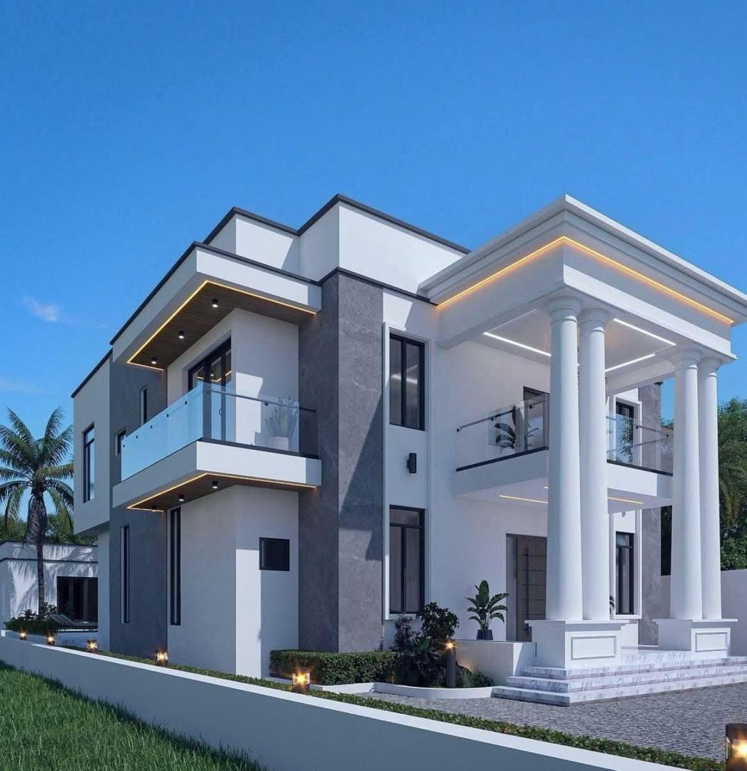 4-bed Hillside Villa in Guzape, Abuja with hillside views and modern finishes