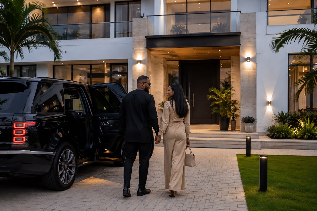 High-rise luxury apartment in Victoria Island, Lagos with skyline views and premium amenities